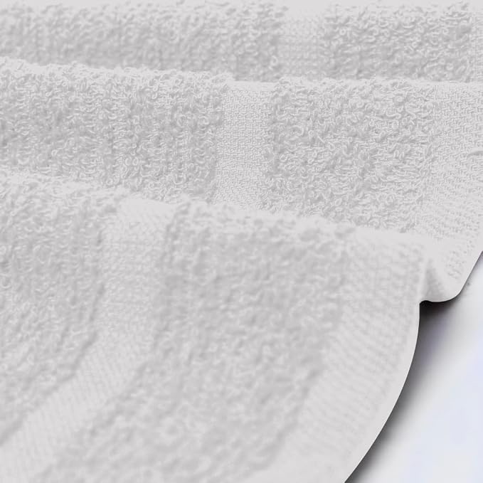 Avalon Towels Cotton Washcloths 24-Pack – 12 x 12 Inch Silver Super Soft & - Image 5