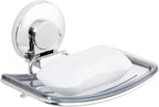 LEVERLOC Chrome Suction Cup Soap Dish Holder by LEVERLOC