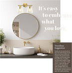 Hamilyeah Bathroom Vanity Light Fixtures Over Mirror, 2 Light Wall Light Fixture - Image 3