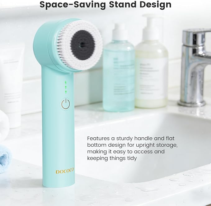 Facial Cleansing Brush with Dual Rotating, Electric Face Scrubber, 3 in 1 - Image 8