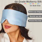 100% Mulberry Silk Eye Mask Blackout Sleeping Eye Cover - Image 6