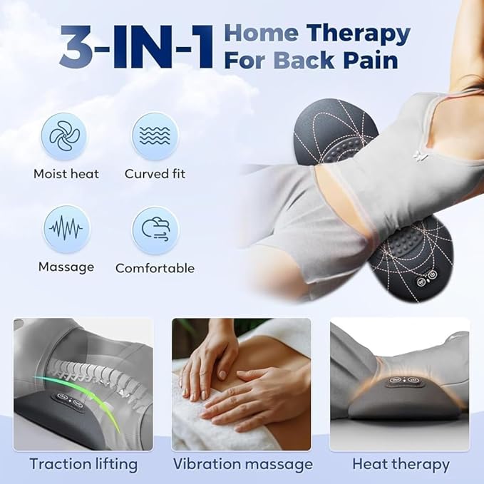 3 in 1 Electric Massage Lumbar Pillow, Equipped - Image 5