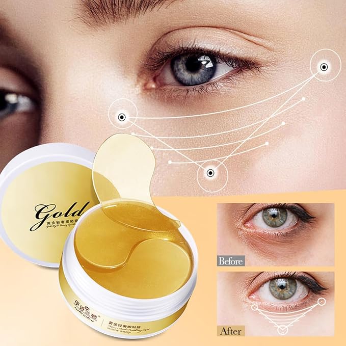 ISILANDON 24K Gold Eye Mask-60 Pcs, Care - Image 2