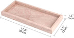 Marble Bathroom Vanity Tray, Natural Luxury Vanity Home Kitchen Bathroom Table - Image 2