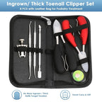 Modacraft 8 PCS Podiatrist Toenail Clippers, Professional Heavy Duty Ingrown & - Image 7
