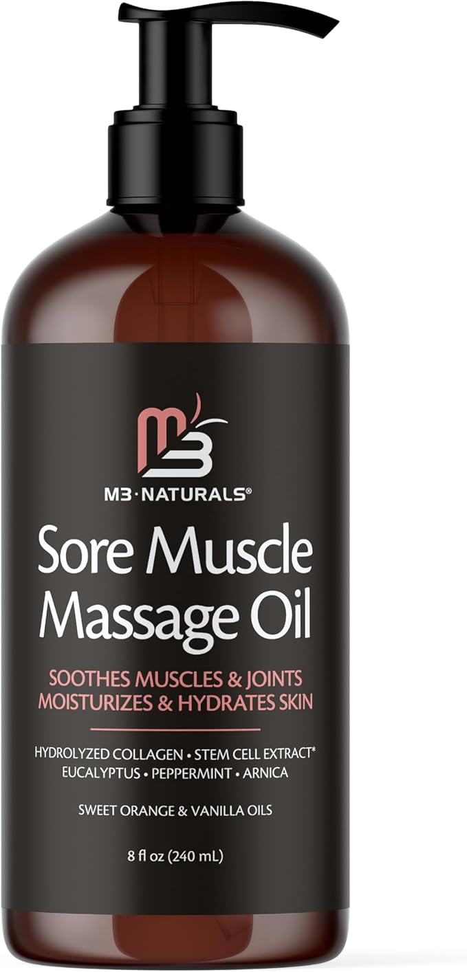 Arnica Sore Muscle Massage Oil by M3Naturals
