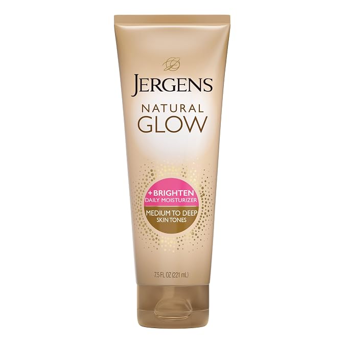 Jergens Natural Glow Self Tanner Body Lotion, Sunless Tanning, Medium to Deep by Jergens