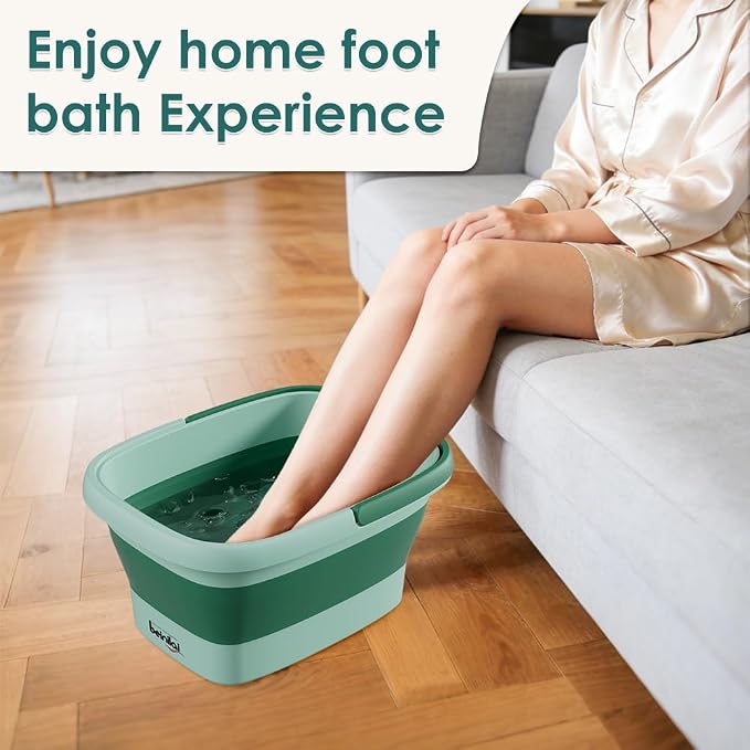 Collapsible Foot Bath Basin for Soaking Feet, Pedicure Foot Spa, Foot Tub - Image 2