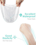 Auban 30PCS Disposable Shower Caps, Individually Wrapped Larger & Thicker - Image 3