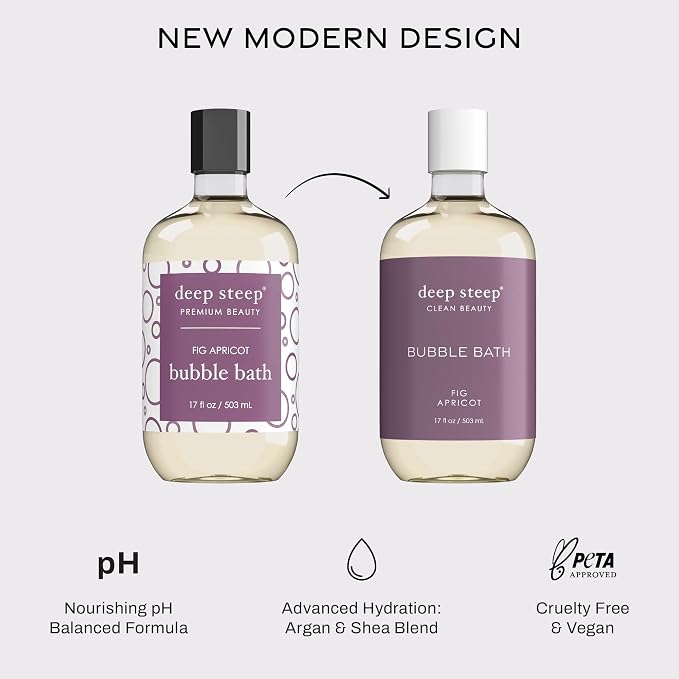 Deep Steep Fig Apricot Bubble Bath - Image 4