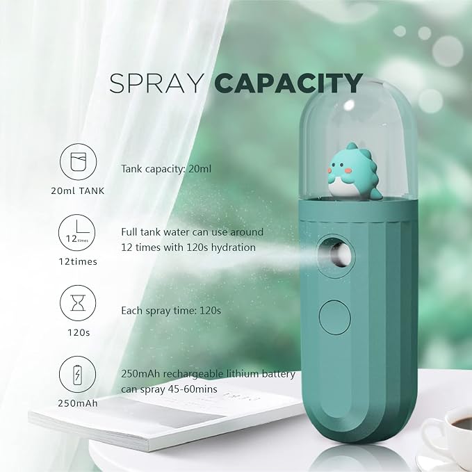 Nano Mister, Mate2GO Eyelash Nebulizer Nano Facial Mister Cool Mist Steamer - Image 2