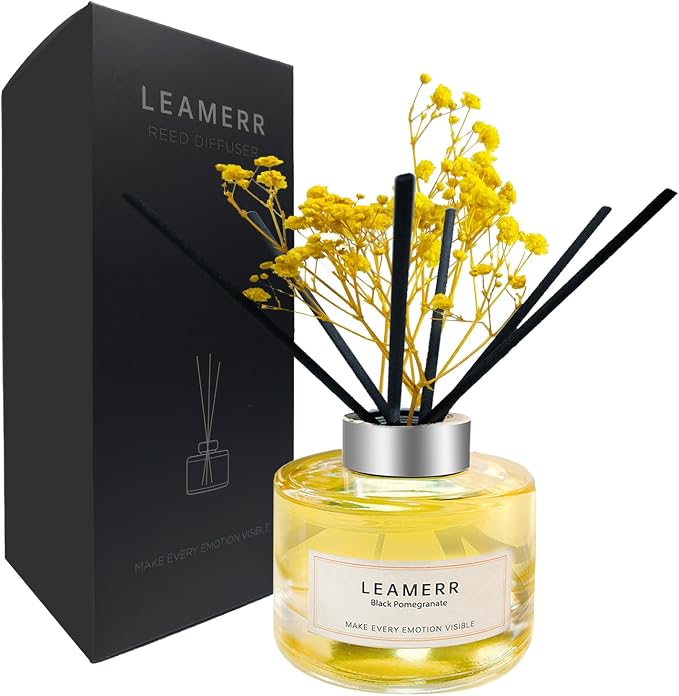 Reed Diffuser Sets Home Fragrance Essential Oil Diffuser Black Pomegranate by LEAMERR