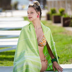 HAVLULAND Turkish Beach Towels, Oversized 40"x72" Turkish Bath Towel, Highly - Image 8