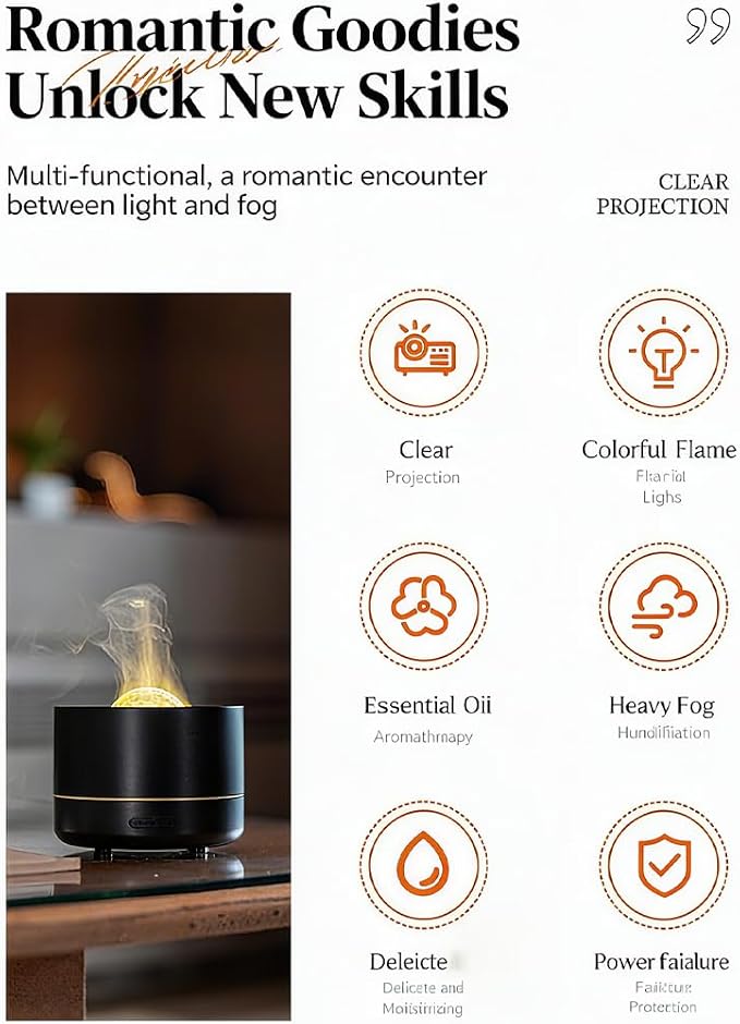 3-in-1 Galaxy Projector Humidifier & Essential Oil Diffuser, 7-Color Rotating - Image 8