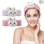 Kawaii Spa Headbands for Women Girls by FLYINGMAGE