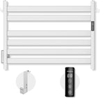 K&KALONZO Towel Warmer for Bathroom, Wall-Mounted 6-Bar Heated Towel Rack by KKALONZO