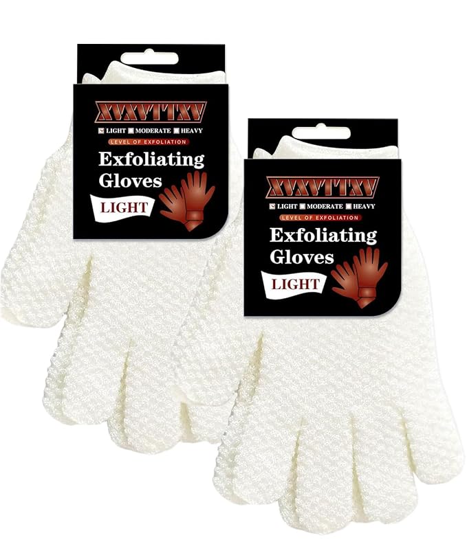 Exfoliating Dual Texture Bath Gloves by Unknown