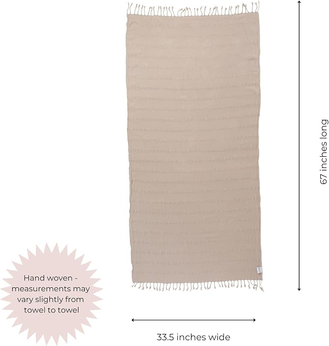 InfuseZen Stonewashed Turkish Bath & Beach Towel –100% Organic Turkish Cotton - Image 5