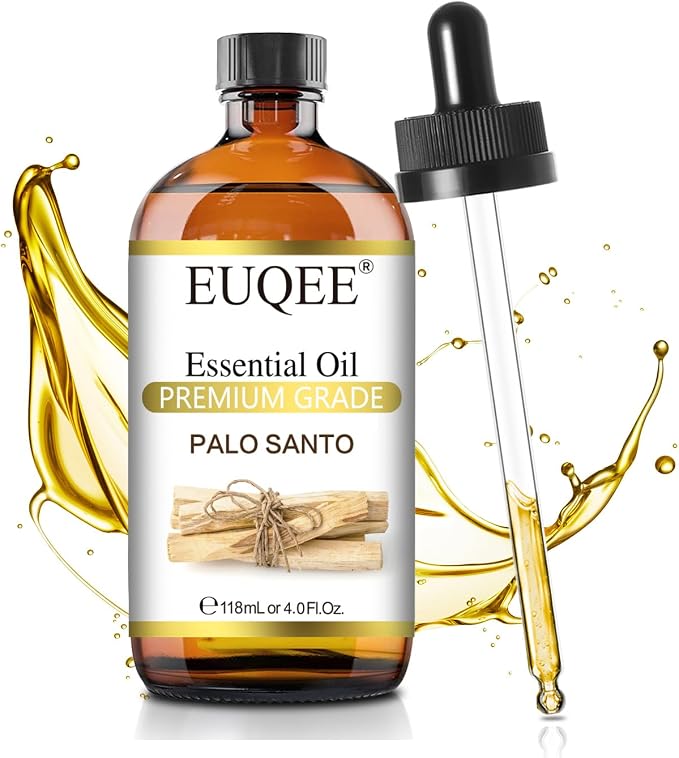 EUQEE Palo Santo Essential Oil 118mL Pure Palo Santo Oil Premium Essential Oil by EUQEE