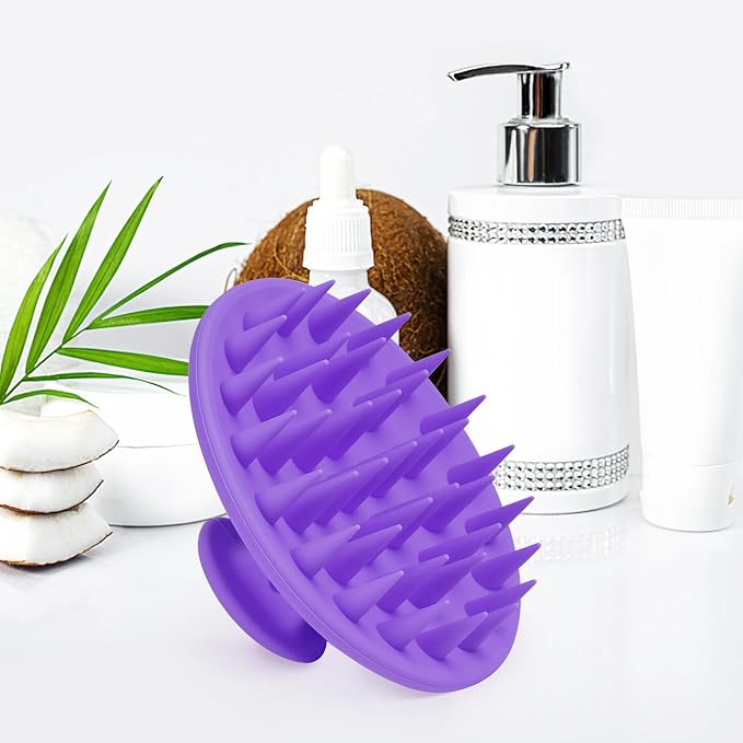 Meartchy Silicone Scalp Massager Shampoo Brush, Scalp Scrubber - Image 5