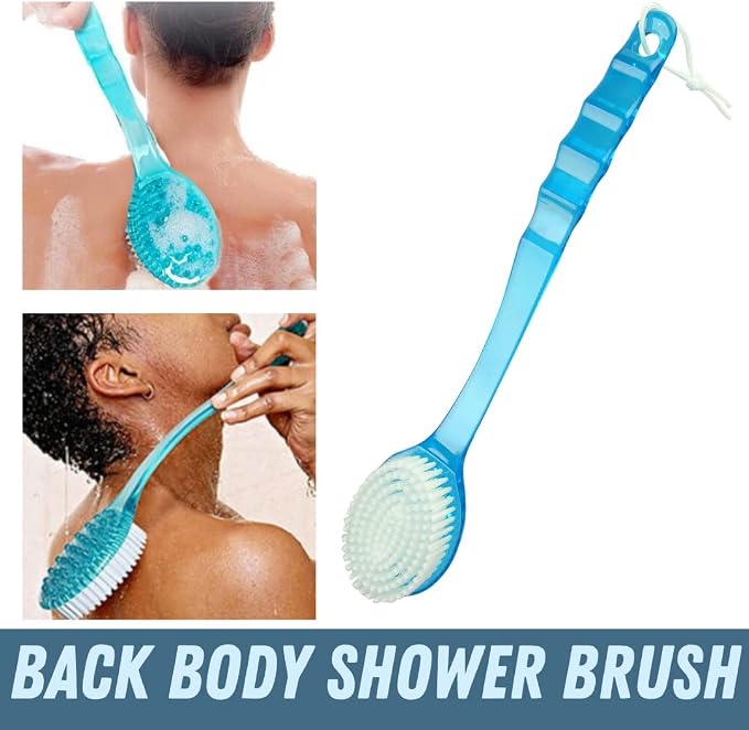 Bath Body Brush Long Handle Back Shower Brush Exfoliating Back, and Feet - Image 8