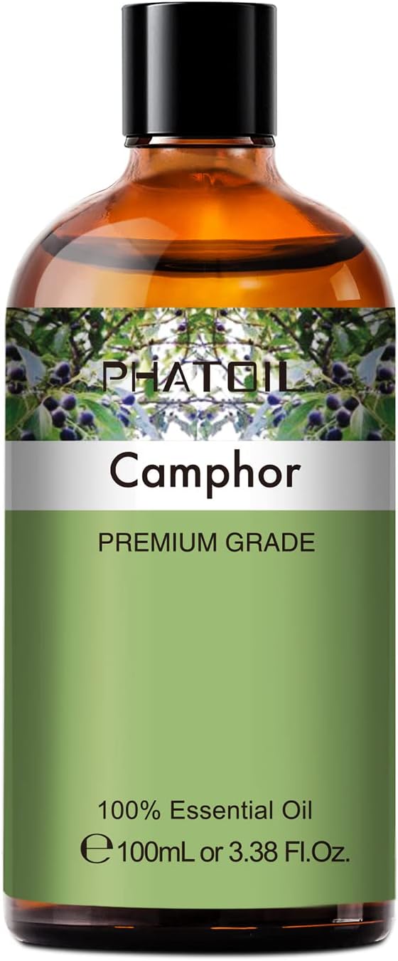 Camphor 3.38fl.oz Essential Oil, PHATOIL Aromatherapy Essential Oils by PHATOIL