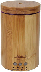 NOW Essential Oils, Ultrasonic Real Bamboo Aromatherapy Oil Diffuser, Extremely - Image 3