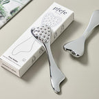 pfefe Stainless Steel Gua Sha & Face Roller, 3-in-1 Dolphin Facial Roller - Image 7