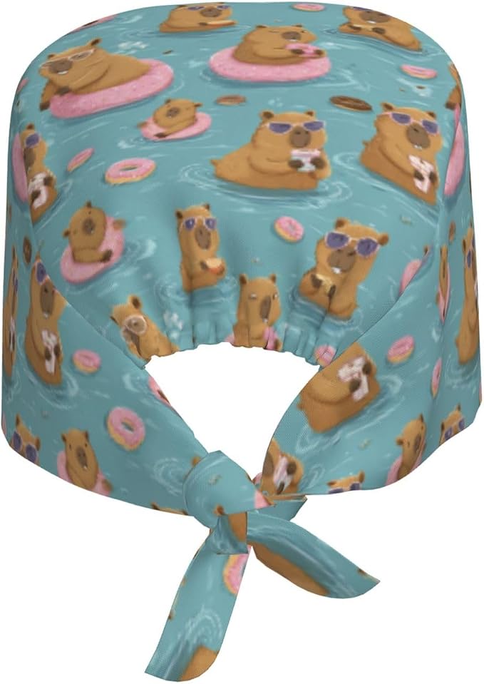 Alligator Ice Cream Working Cap, Scrub Cap - Image 2