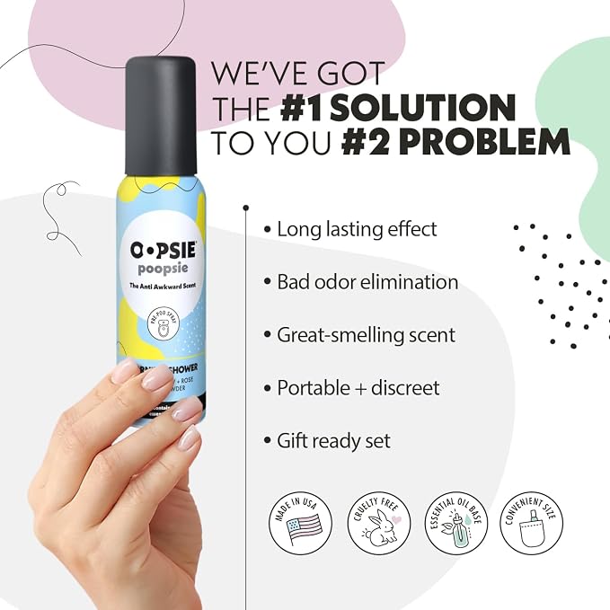 Oopsie Poopsie Toilet Spray, Travel Essentials, Each Up to 300 Uses, On-The-Go - Image 2