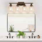 MOKATNG 4-Light Bathroom Light Fixtures, Vanity Light - Image 5