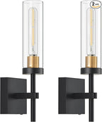 Wireless Wall Sconces with Remote Control, Battery Operated Wall Sconce Set of 2 by SANTOSTOCK