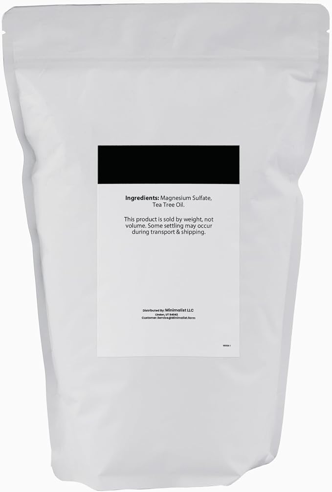Minimalist Epsom Salt with Tea Tree Oil, Packaged - Image 2