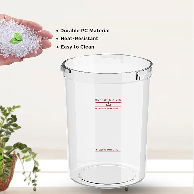 Water Jar for Facial Steamer Professional, Large Capacity Plastic Water Cup for - Image 3