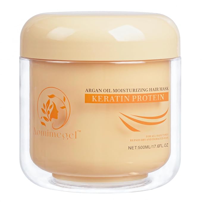 Collagen Hair Mask, Deep Repair Conditioning Argan Oil Hair Mask by AOMIMEGEL