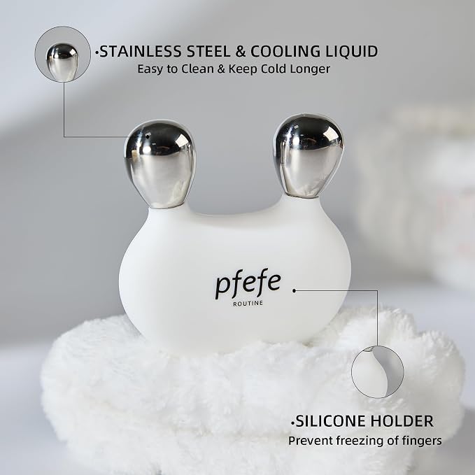 Stainless Steel Bunny Gua Sha & Face Roller, Cryo Rabbit Massager - Image 3