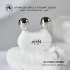Stainless Steel Bunny Gua Sha & Face Roller, Cryo Rabbit Massager - Image 3
