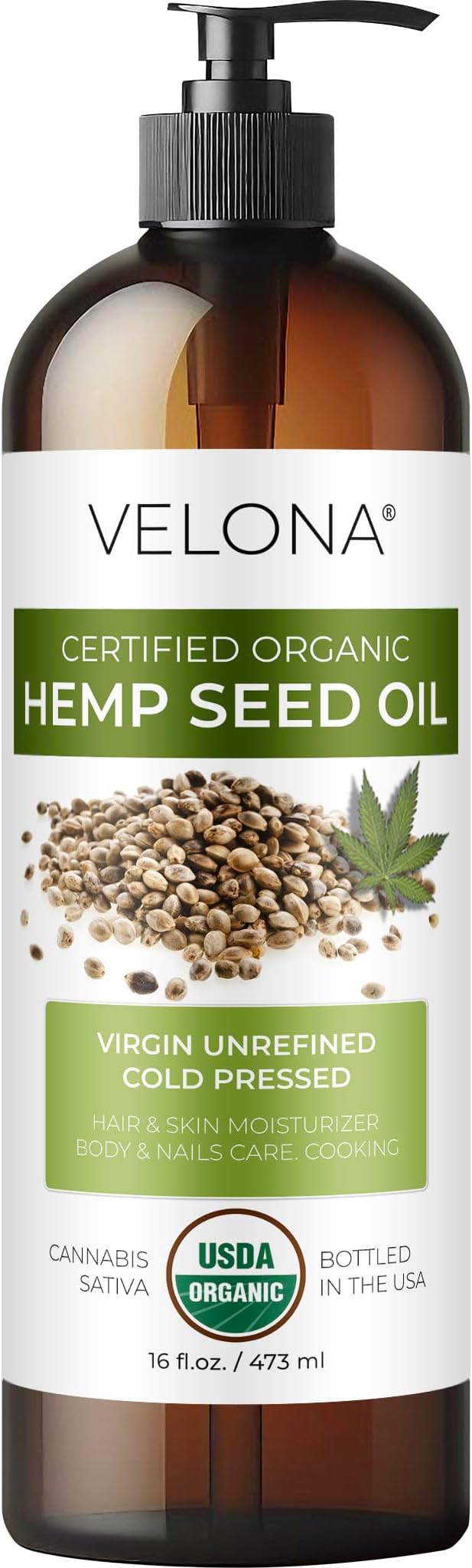 velona Hemp Seed Oil USDA Certified Organic by VELONA