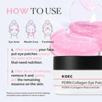 KOEC PDRN Collagen Eye Patch 60, Under Eye Patches - Image 6