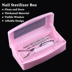 Nail Tool Sterilizer Box Plastic Disinfectant Container - Image 2