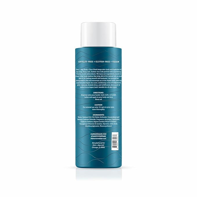 Oars + Alps Body Wash for Men, Mens Body Wash & Face Cleanser - Image 2