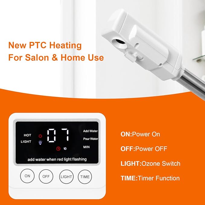 Professional Facial Steamer, Face Steamer Upgrade PTC Heating, Esthetician - Image 3