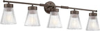 5-Light Bathroom Vanity Light, HWH Farmhouse Vanity Lights by HWHINVESTMENT