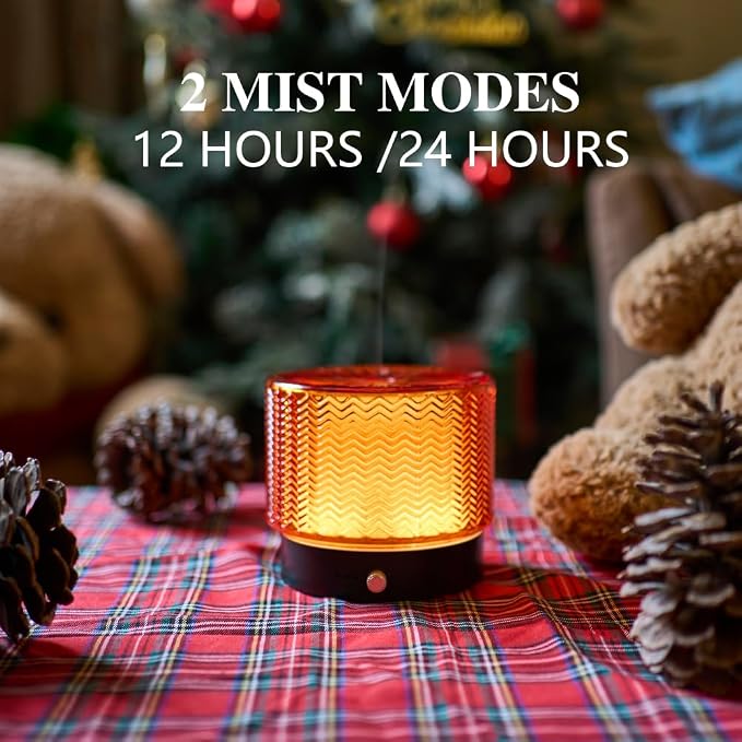 Glass Essential Oil Diffuser - 140ml Ultrasonic Aroma Diffuser - Image 2