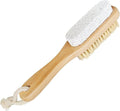 Natural Soft Bristle Foot Brush and Pumice Stone Combo by Aisilk