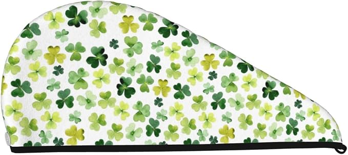 Leaf Hair Towel Wrap Microfiber Fast Drying Hair Turban - Image 7