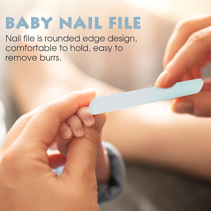 Baby Nail Clippers Set with Cute Case, Infant Fingernail and Toenail File Kit - Image 6