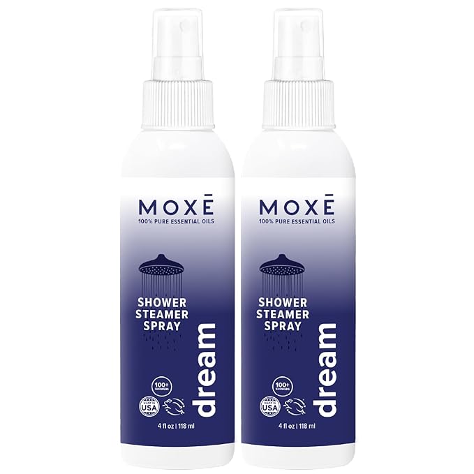 MOXĒ Dream Lavender & Chamomile Shower Steamer Spray, 100% Natural Certified by MOXE