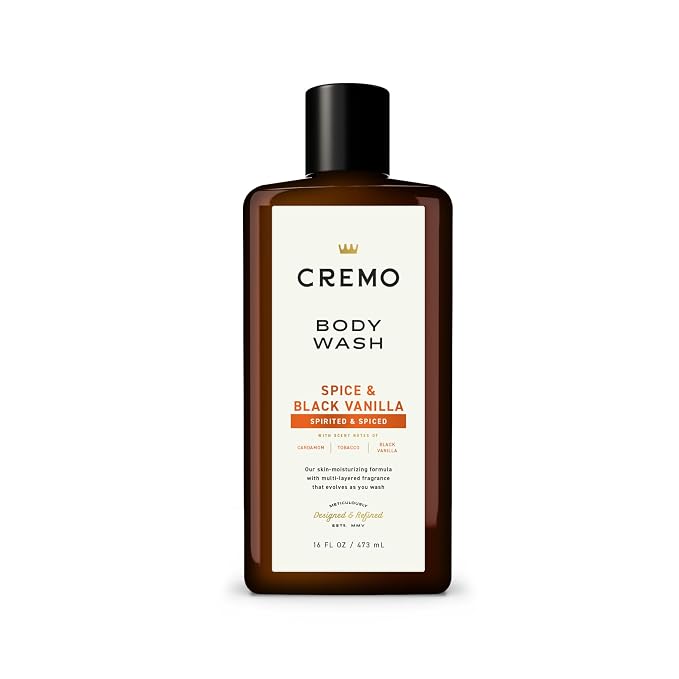 Cremo Body Wash for Men, Rich-Lathering Spice & Black Vanilla, 16 Fl Oz by CremoCompany