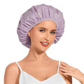 Shower Cap for Women Waterproof Reusable, Large Shower Cap Non-Slip by KAFTERI
